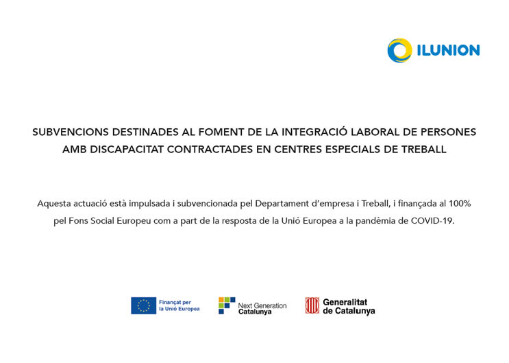 Subvencions destinadas al foment de la integració laboral de persones amb discapacitat contractades en CET. Document PDF