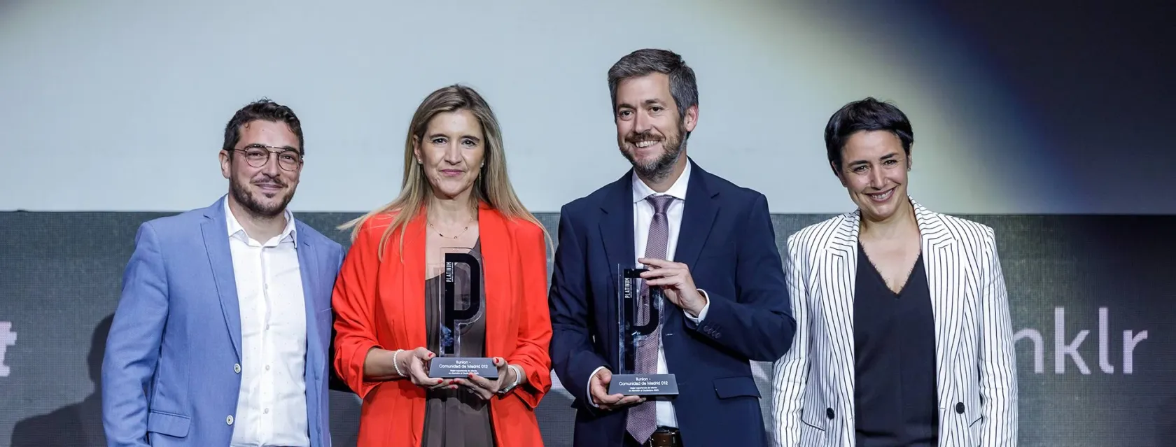 Imagen de la entrega de premios Contact Center