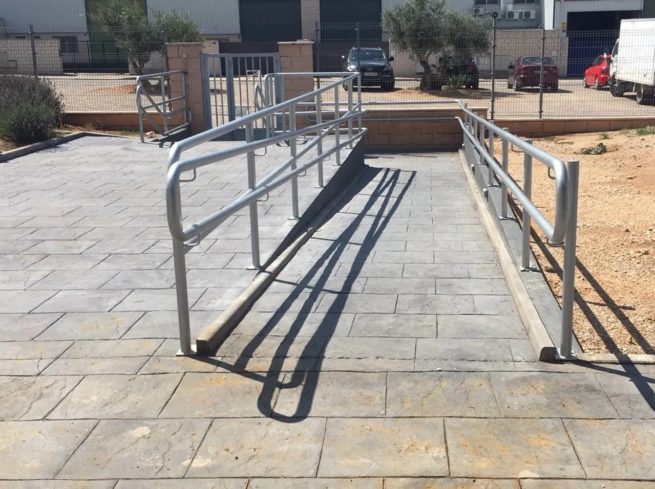 Imagen de la reforma de la rampa de la planta de Campo Real