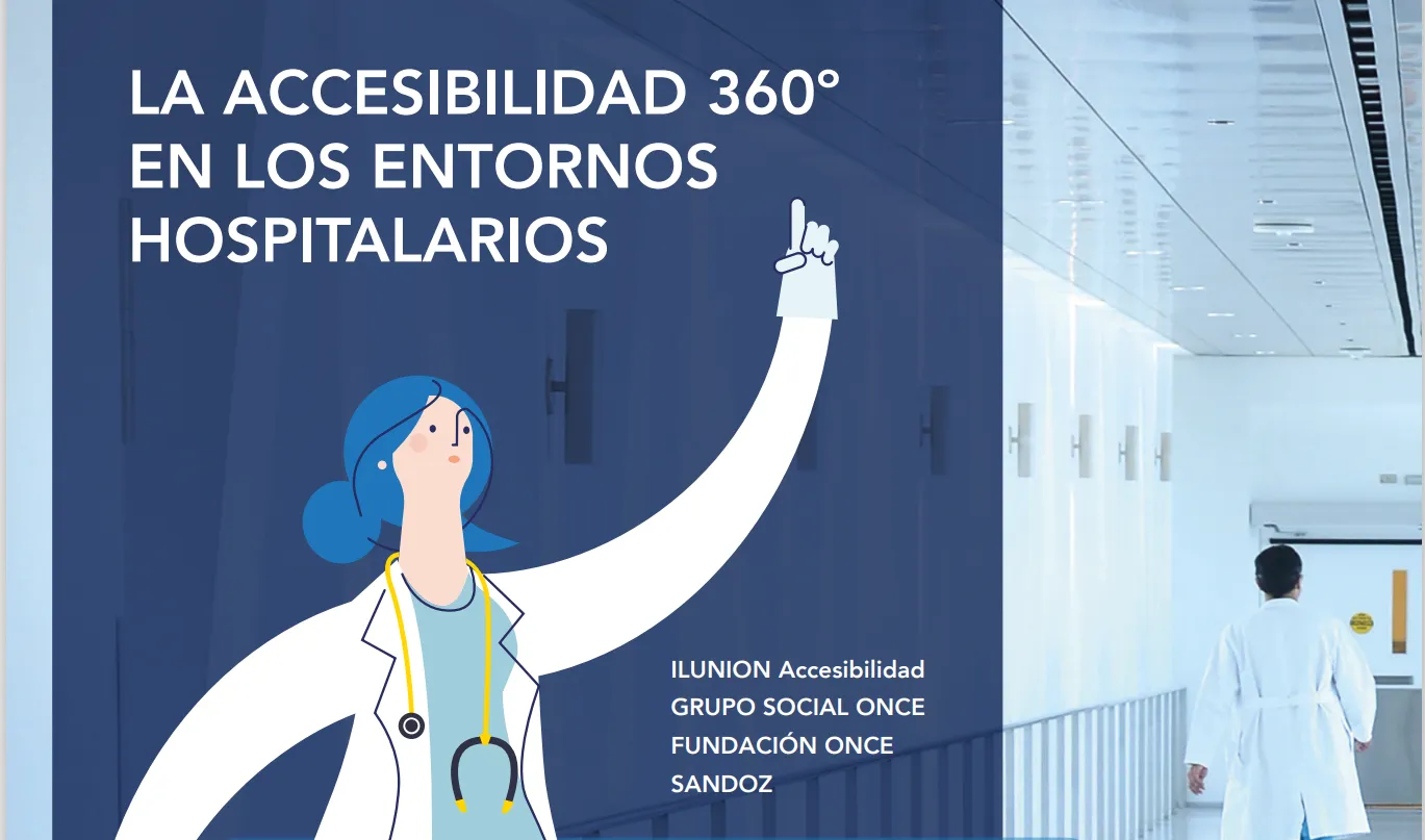 Portada de la guía de accesibilidad en entornos hospitalarios