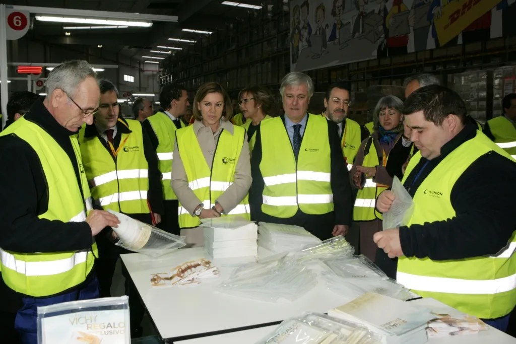 Mª Dolores de Cospedal durante la visita