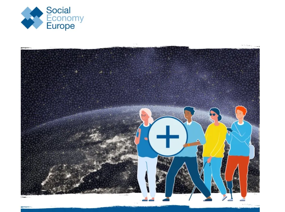 Portada de la guía Economía social para la plena inclusión de las personas con discapacidad