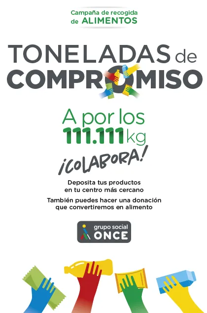 Cartel Toneladas de Compromiso del Grupo Social ONCE