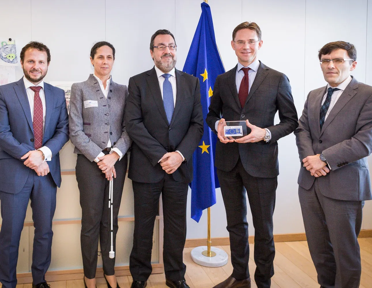 Delegación ONCE y su Fundación con Jyrki Katainen
