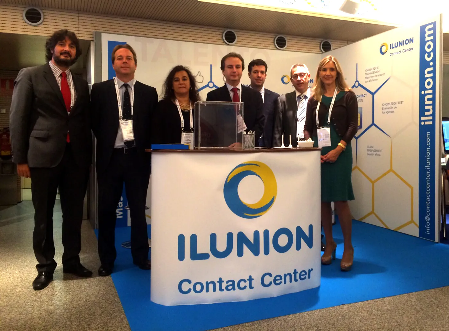 Estand de ILUNION Contact Center en Expo Relación Cliente