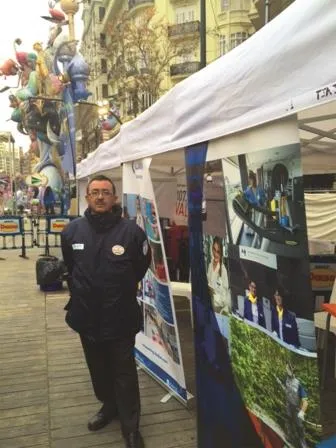 vigilante de ILUNION en Fallas 2016