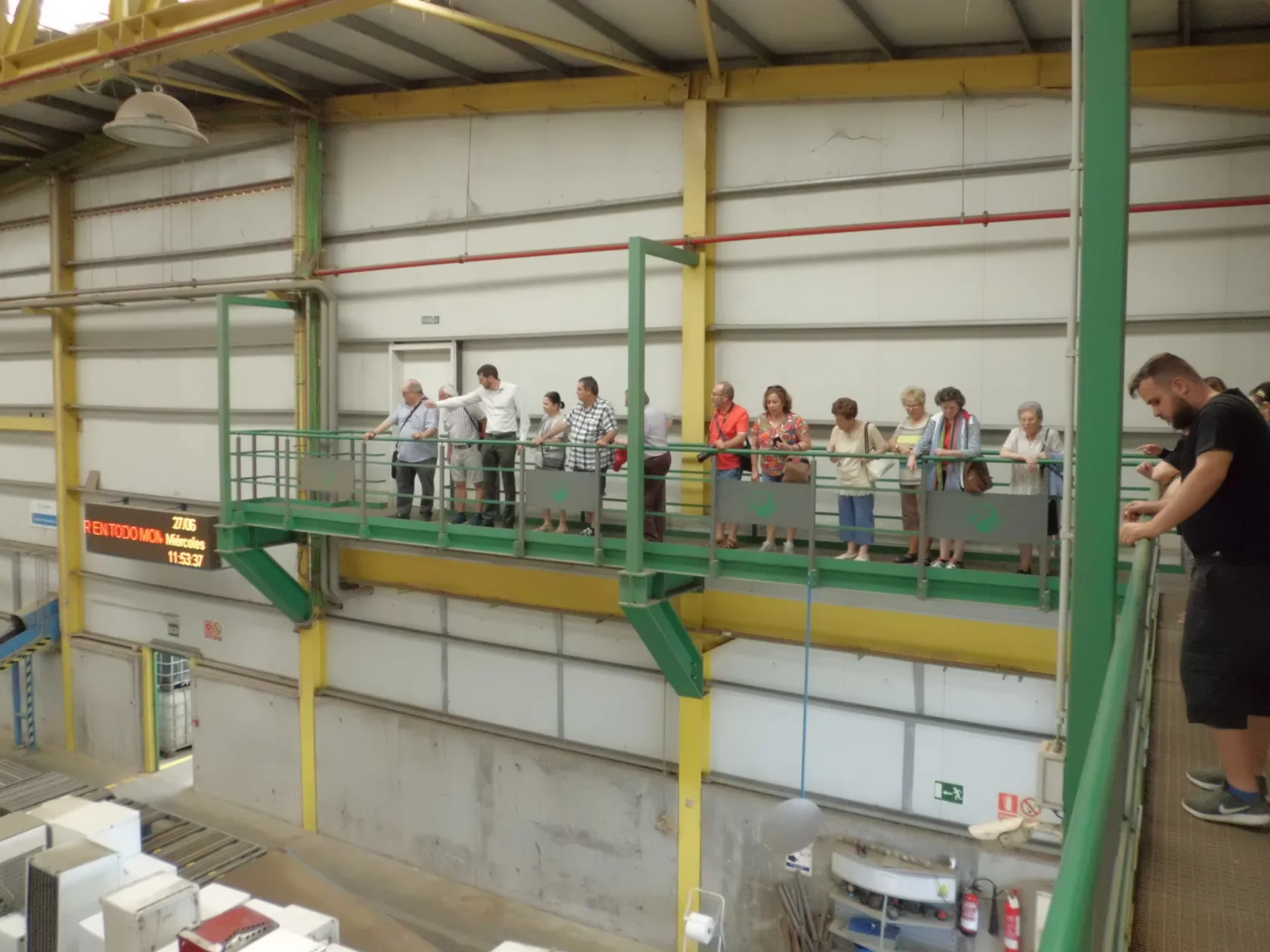 Fotografía de la visita a la planta 