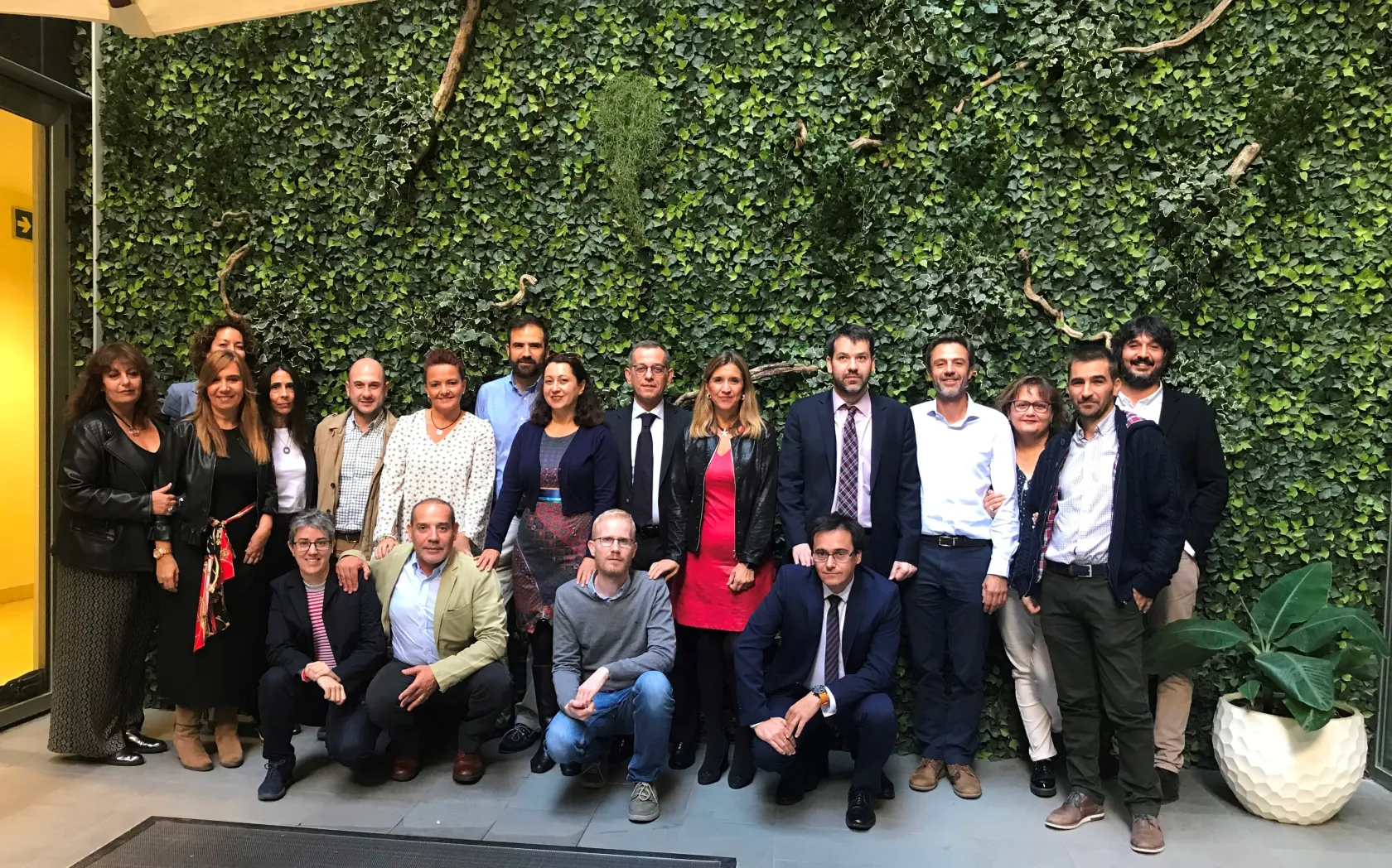 Fotografía de familia durante las jornadas 