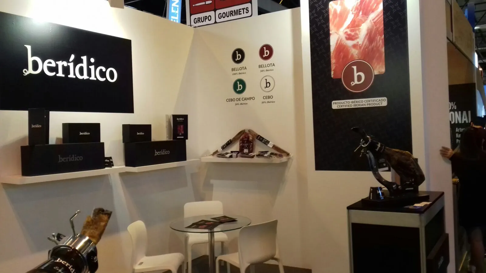 Fotografía del estand de Berídico en el Salón de Gourmets