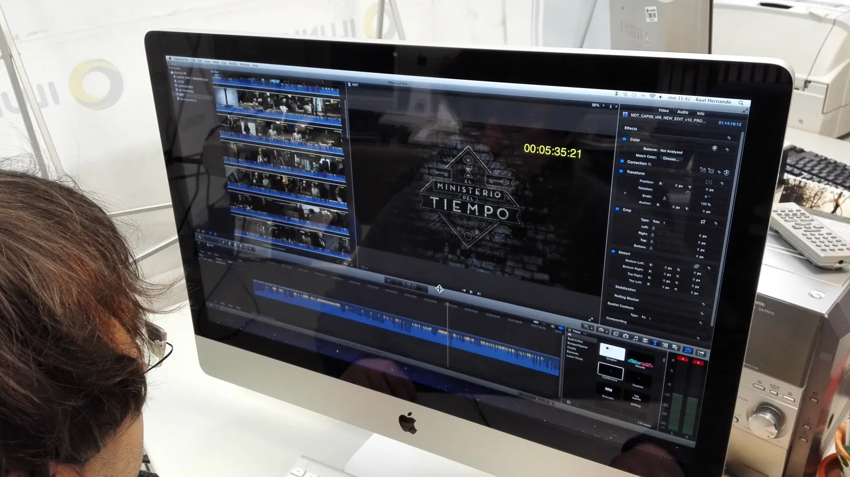 Grabación ILUNION audiodescripción Ministerio del Tiempo