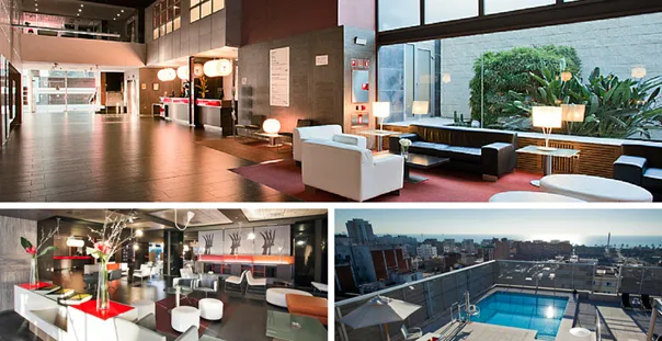 Varias fotografías de ILUNION Hotels que ejemplifican el turismo accesible