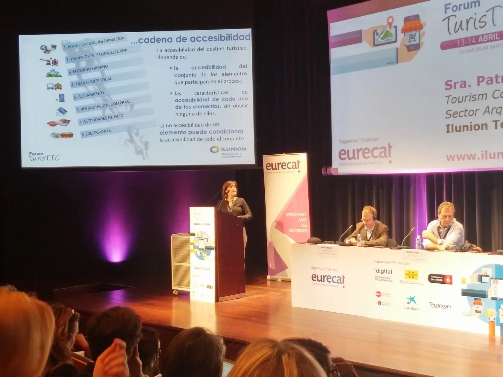 Patricia Rubio durante su intervención en TurisTIC