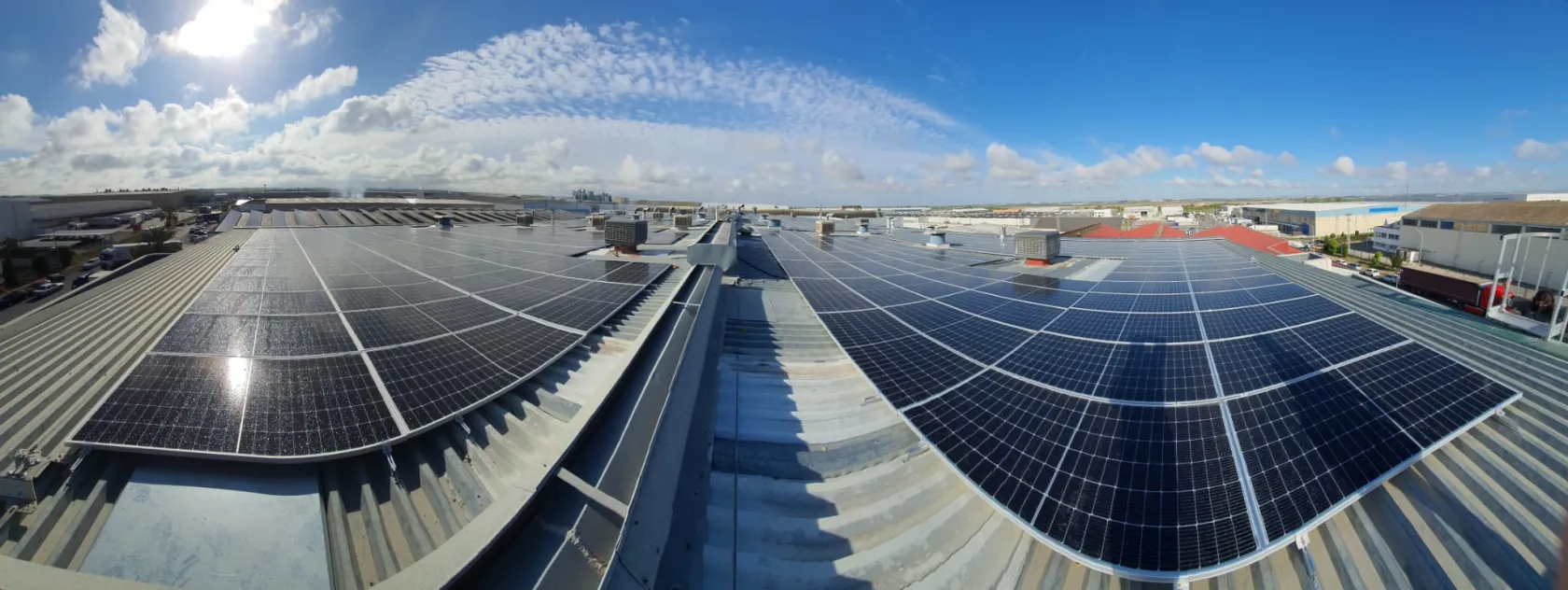 Placas solares de la planta de Sevilla