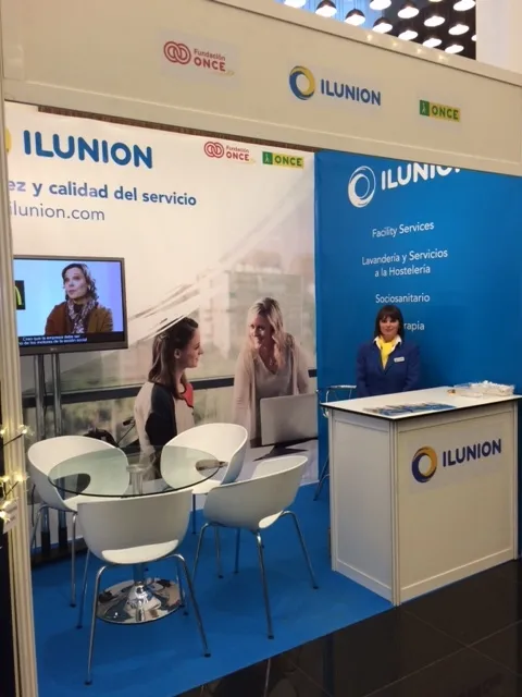 Estand de ILUNION en el Congreso Nacional de Hospitales